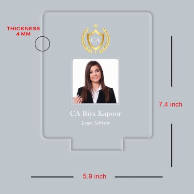 Personalized CA Chartered Accountant LED Table Lamp with Warm White Light & USB Powered Gift for CA Aspirants, Student Gift for Company CA Birthday Gift for CA (CA Gift for Women)